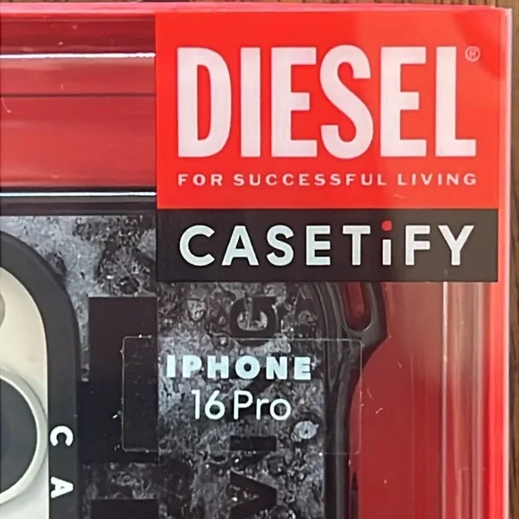 CASETIFY DIESEL Black Oxidized Biscotto Case iPhone 16 Pro